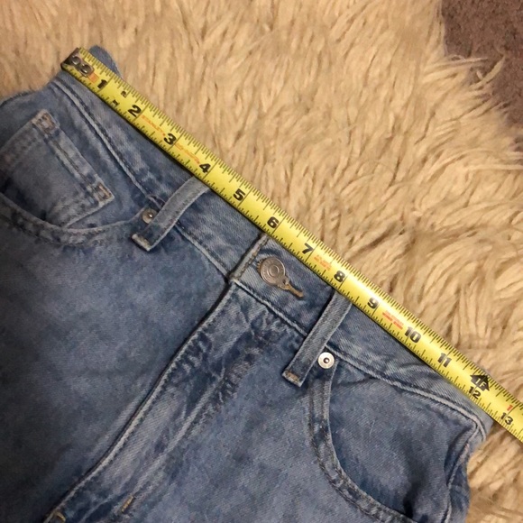 Levi’s High Waisted Straight Raw Hem Jeans-Sz 25 - Picture 13 of 16